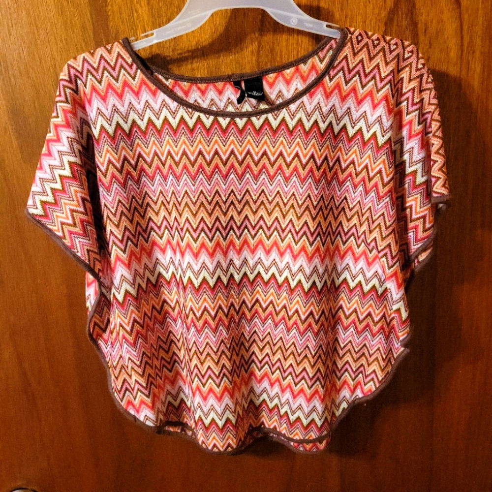New Directions Orange Chevron Top